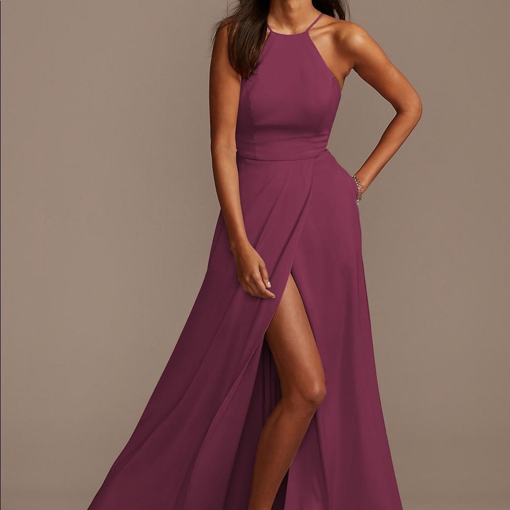 Elegant Plum Maxi Dress